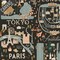 City Guide Canvas in Black Unbleached (rp801-bk3uc) | Bon Voyage | Rifle Paper Co | Cotton+Steel